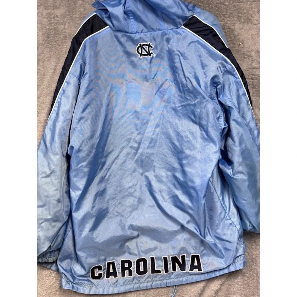 North Carolina Tar Heels Hooded Jacket Men Blue Full Zip NCAA XL Heavy ‎ Size XL